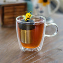 Bumble Bee | Floating Tea Steeper | Grey Base | Yellow