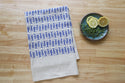 Fish Kitchen Towel, Handprinted Tea Towel
