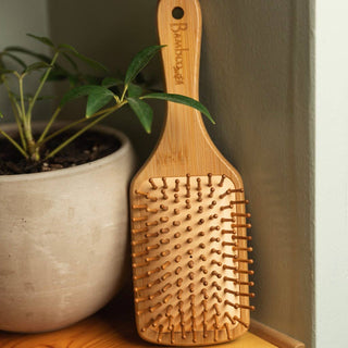 Bamboo Paddle Hairbrush - Square | Bestseller