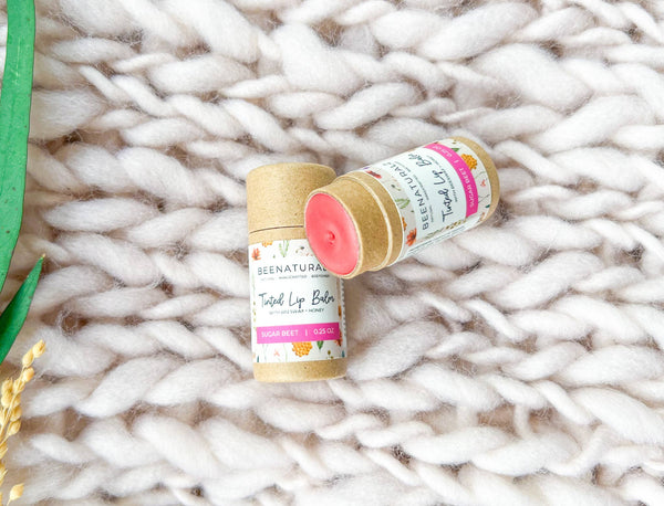 Beeswax Tinted Lip Balm - Sugar Beet