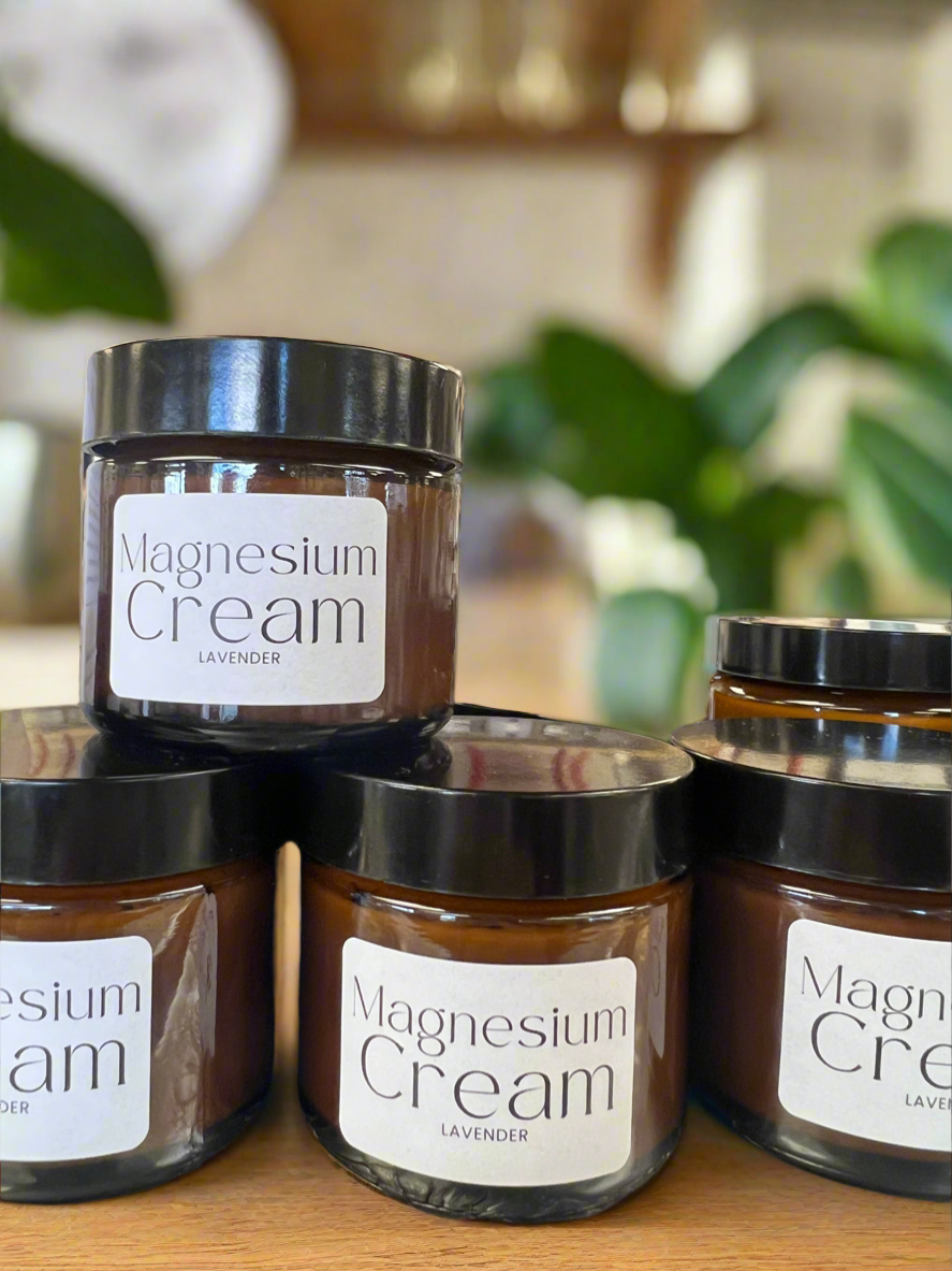 organic magnesium cream for restless legs, cramps, and sleep