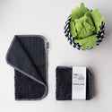 Washcloths: Cotton Chenille - 4 Count Set - Case of 6: Natural