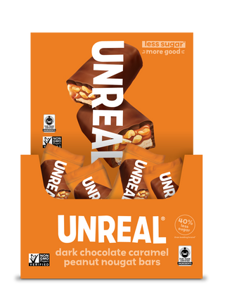 Dark Chocolate Caramel Peanut Nougat Bars Caddy