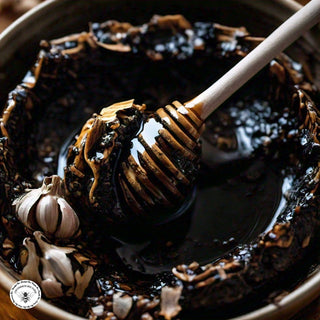 Top Shelf Black Garlic Infused Honey: 5oz