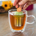 Orange Slice | Floating Tea Steeper | Green Base | Orange