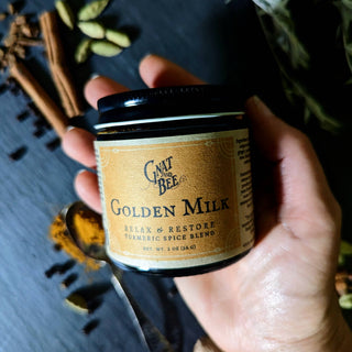 Golden Milk: Glass jar