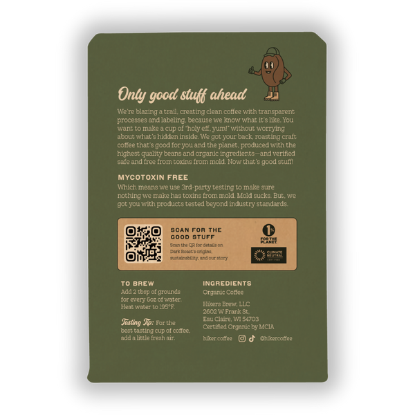 Dark Roast, Ground Coffee, 12oz, Mycotoxin-Free Coffee: Ground Coffee