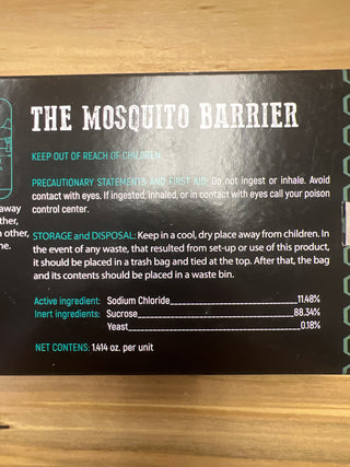 Eco friendly Mosquito Barrier