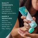 Badger Mineral Daily Sunscreen SPF 30, with Zinc Oxide: 4 fl oz tube