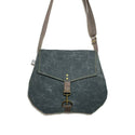 Satchel - Waxed Canvas // Vegan Crossbody Bag: Foliage