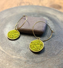 Mossy Hoop Earrings Nature's Jewelry Botanical Garden