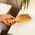 Bamboo Paddle Hairbrush - Square | Bestseller