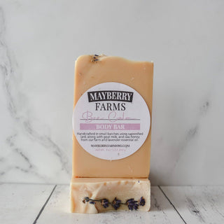 Lavender-Infused Goat Milk Body Bar Soap: Lavender