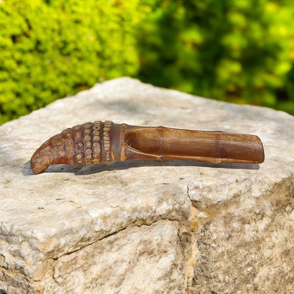 Natural Bamboo Root Scoop | Sensory & Montessori