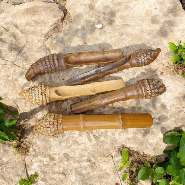 Natural Bamboo Root Scoop | Sensory & Montessori