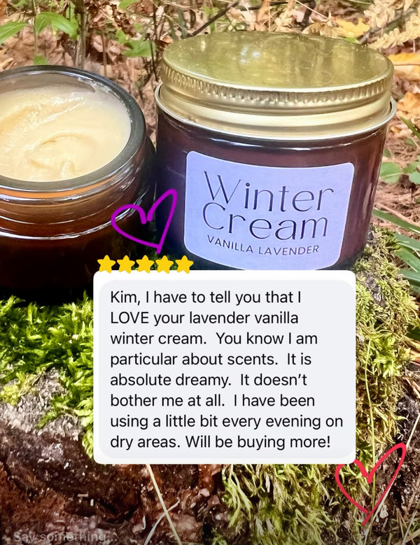 Winter cream, organic natural moisturizer