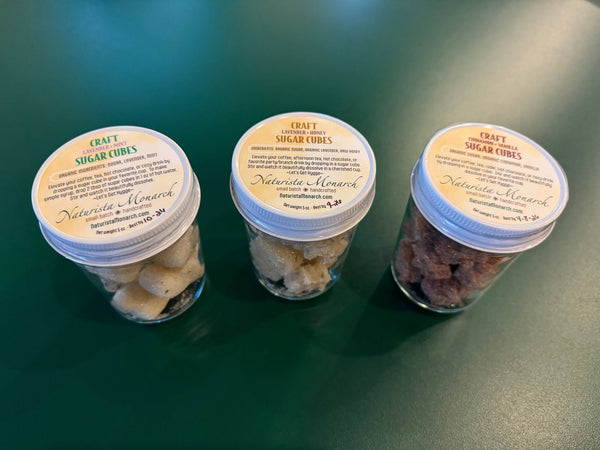 Organic Craft Sugar Cubes: Lavender + Mint / Hearts