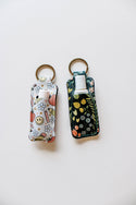 Chapstick Holder Keychain, Lip Balm & Stick Holder Keychain: 40 colorful flower