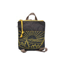 Mini Backpack - Roan // Canvas Mountain Print Backpack: Moss