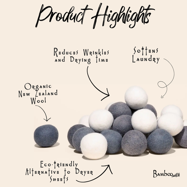 Bulk New Zealand Wool Dryer Balls | Earth Day Bestseller