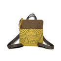 Mini Backpack - Roan // Canvas Mountain Print Backpack: Moss