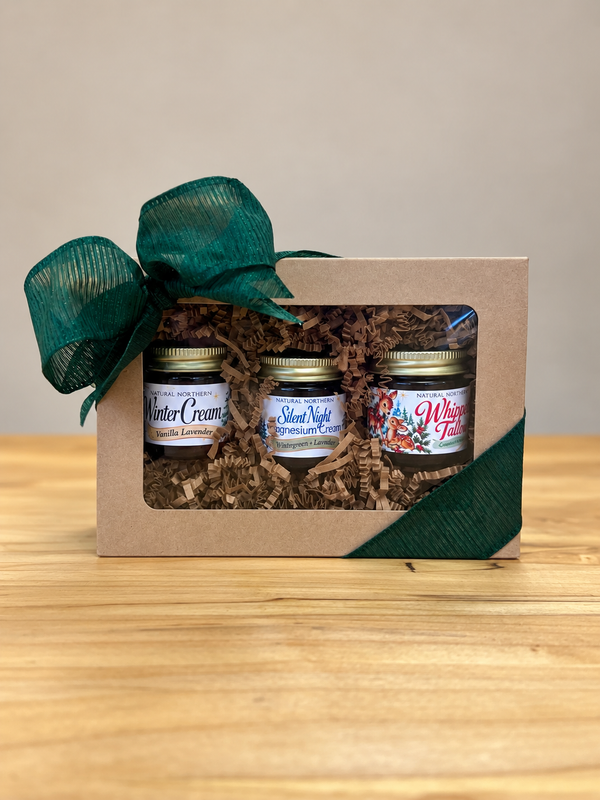Holiday Body Lotion Gift Set for Sensitive Skin | Magnesium, Body Cream, Whipped Tallow