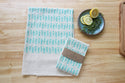 Fish Kitchen Towel, Handprinted Tea Towel