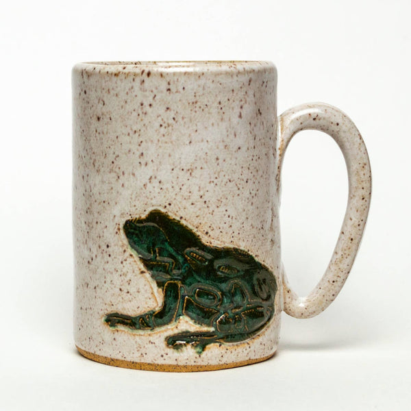 Toad Handcrafted Ceramic / Pottery White 16oz Mug