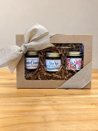 Holiday Body Lotion Gift Set for Sensitive Skin | Magnesium, Body Cream, Whipped Tallow