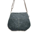 Satchel - Waxed Canvas // Vegan Crossbody Bag: Foliage