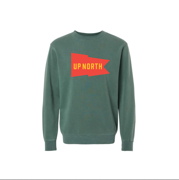 Up North Crewneck: Alpine Green