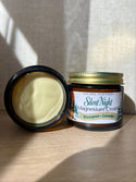 A limited edition mini  2oz holiday jar of Natural Northern in Minocqua WI's bestselling magnesium cream in the blend wintergreen and lavender. Magnesium cream is a topical cream applied on the feet, calves, knees, or sore muscles for soothing and calm support. 