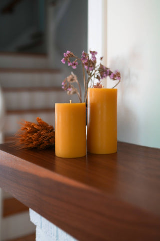 Classic Pillar 2.5" x 4.5" - Handmade Beeswax Candle