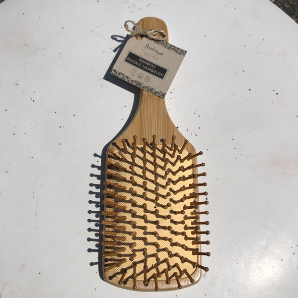 Bamboo Paddle Hairbrush - Square | Bestseller