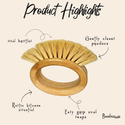 Bamboo Oval Vegetable Cleaning Brush | Kitchen Bestseller
