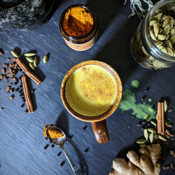 Golden Milk: Glass jar