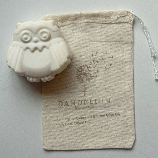 Owl Tallow Soap | Animal Soap | Kid Soap | Owl Soap