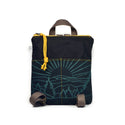 Mini Backpack - Roan // Canvas Mountain Print Backpack: Moss