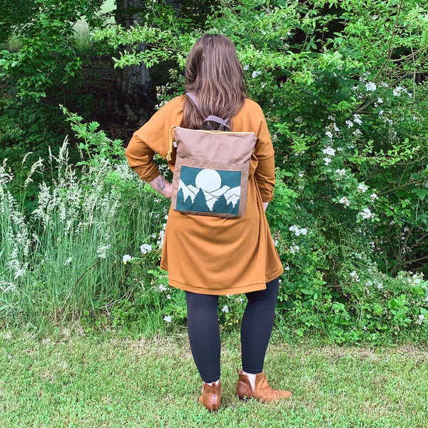 Backpack - Roan // Mountain Print Backpack: Mesa