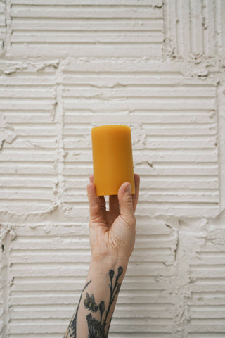Classic Pillar 2.5" x 4.5" - Handmade Beeswax Candle