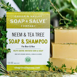 Neem & Tea Tree Body & Hair Shampoo: Full Bar 5.6 oz