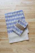 Fish Kitchen Towel, Handprinted Tea Towel