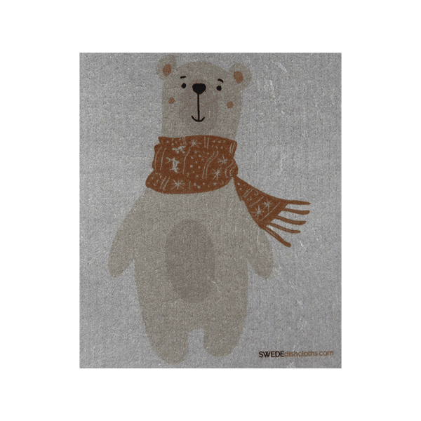 Swedish Dishcloth Winter Bear Spongecloth