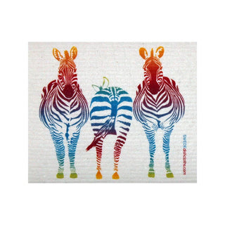 Swedish Dishcloth Colorful Zebra Spongecloth